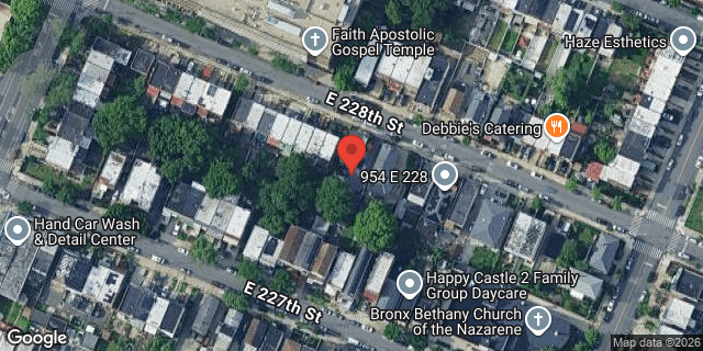 Aerial map of 940 EAST 228 STREET, Bronx