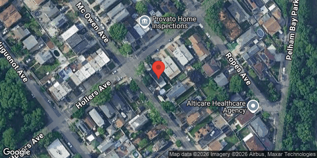 Aerial map of 2540 HOLLERS AVENUE, Bronx