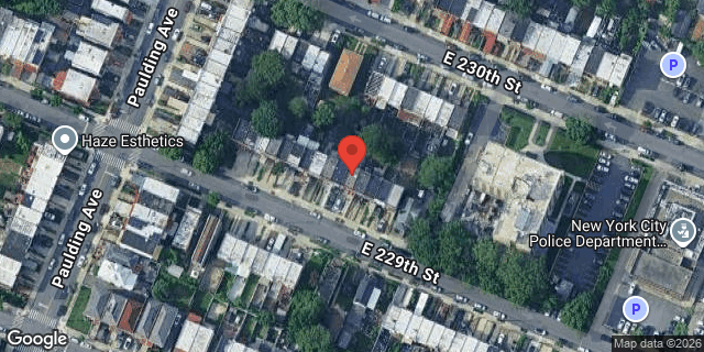 Aerial map of 1023B EAST 229 STREET, Bronx
