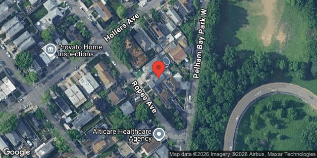 Aerial map of 3410 ROPES AVENUE, Bronx