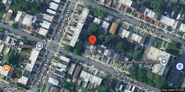 Aerial map of 1013 EAST 229 STREET, Bronx