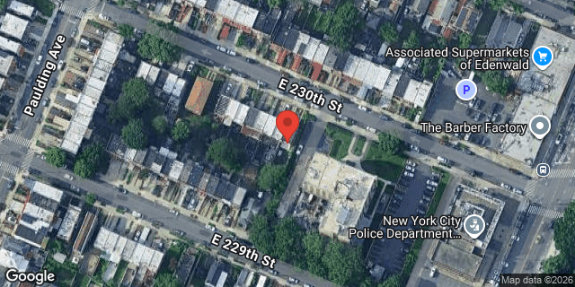 Aerial map of 1036 EAST 230 STREET, Bronx