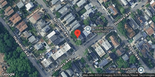 Aerial map of 2541 HOLLERS AVENUE, Bronx