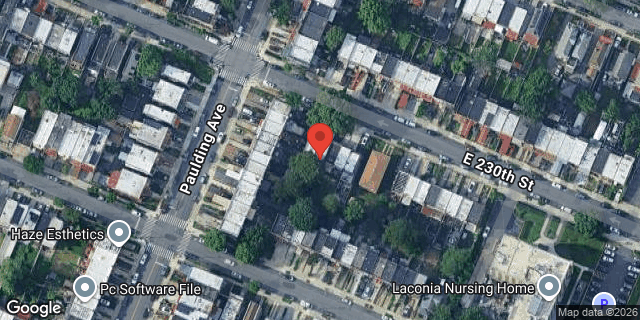 Aerial map of 1008 EAST 230 STREET, Bronx