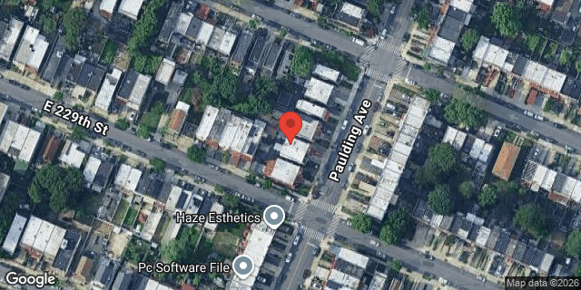 Aerial map of 4107 PAULDING AVENUE, Bronx