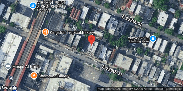Aerial map of 723 EAST 226 STREET, Bronx