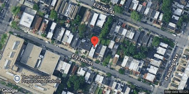Aerial map of 943 EAST 229 STREET, Bronx
