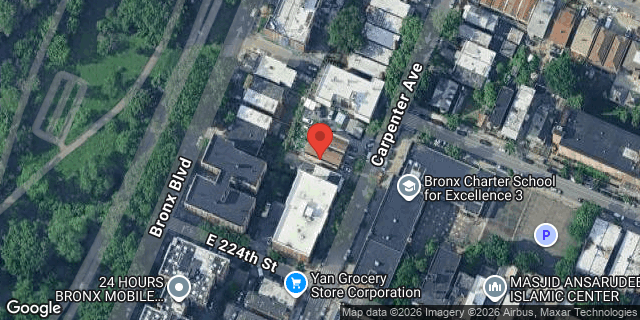 Aerial map of 3967 CARPENTER AVENUE, Bronx
