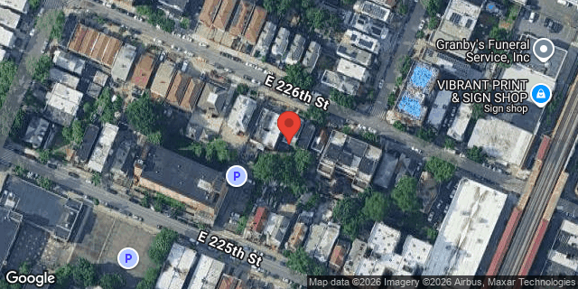 Aerial map of 660 EAST 226 STREET, Bronx