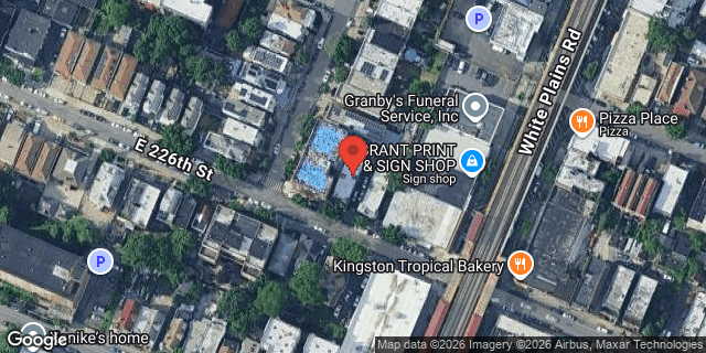Aerial map of 685 EAST 226 STREET, Bronx