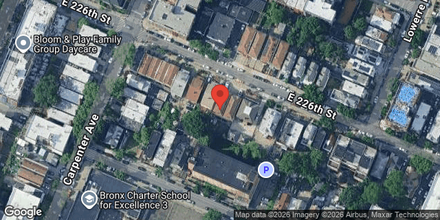 Aerial map of 640 EAST 226 STREET, Bronx