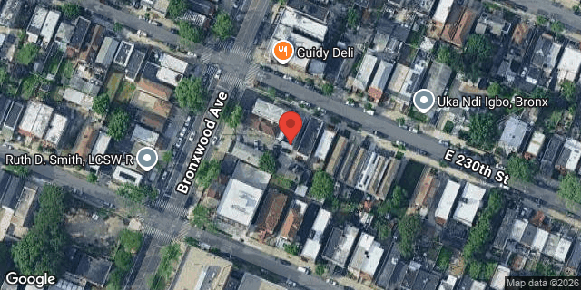 Aerial map of 908 EAST 230 STREET, Bronx