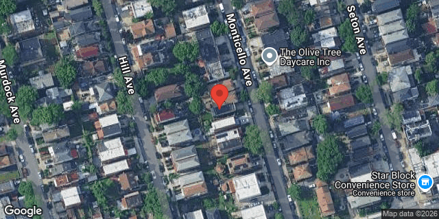 Aerial map of 3929 MONTICELLO AVENUE, Bronx