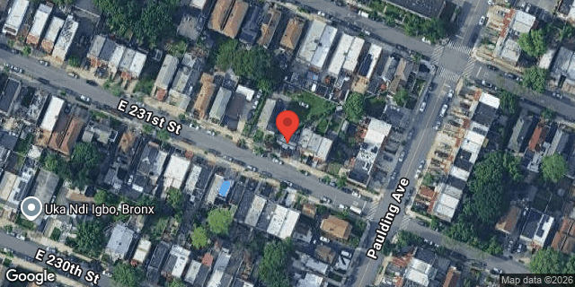 Aerial map of 965 EAST 231 STREET, Bronx