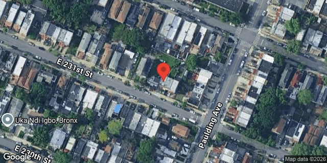 Aerial map of 967 EAST 231 STREET, Bronx