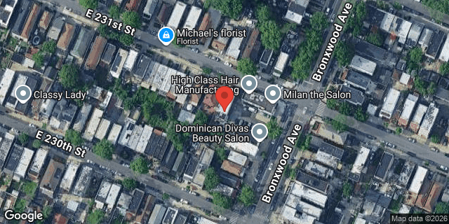 Aerial map of 864 EAST 231 STREET, Bronx