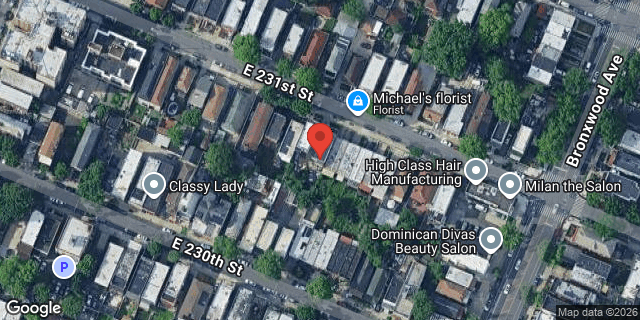 Aerial map of 846 EAST 231 STREET, Bronx