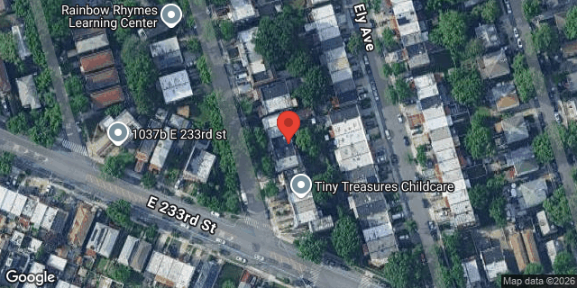 Aerial map of 4012 BRUNER AVENUE, Bronx