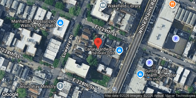 Aerial map of 690 EAST 229 STREET, Bronx