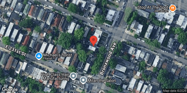 Aerial map of 4163 BRONXWOOD AVENUE, Bronx