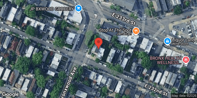 Aerial map of 903 EAST 232 STREET, Bronx