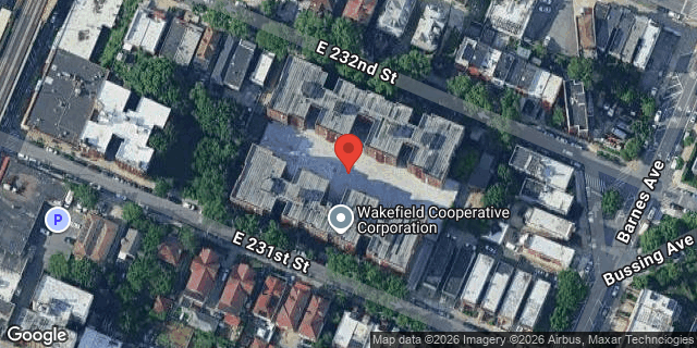 Aerial map of 745 EAST 231 STREET, Bronx