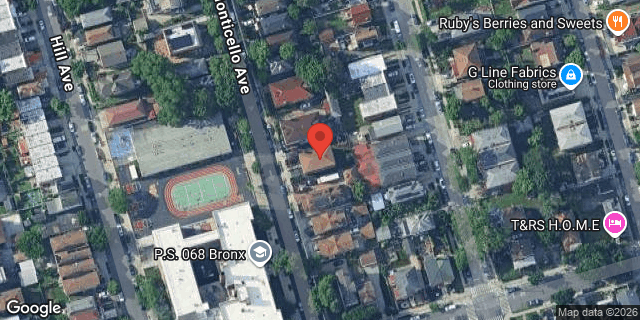 Aerial map of 4024 MONTICELLO AVENUE, Bronx