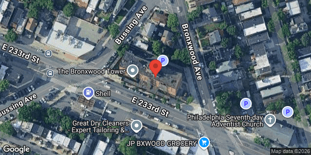 Aerial map of 855 EAST 233 STREET, Bronx