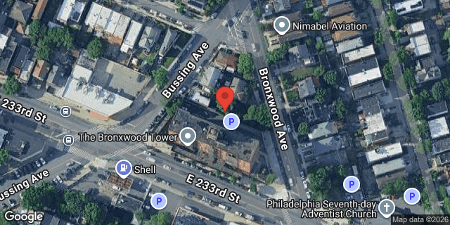 Aerial map of 1670 BUSSING AVENUE, Bronx
