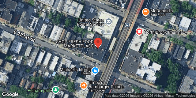 Aerial map of 4151 WHITE PLAINS ROAD, Bronx
