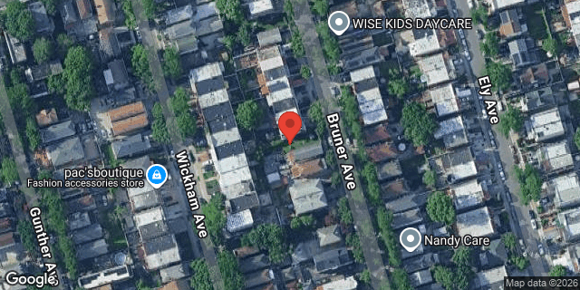 Aerial map of 4141 BRUNER AVENUE, Bronx