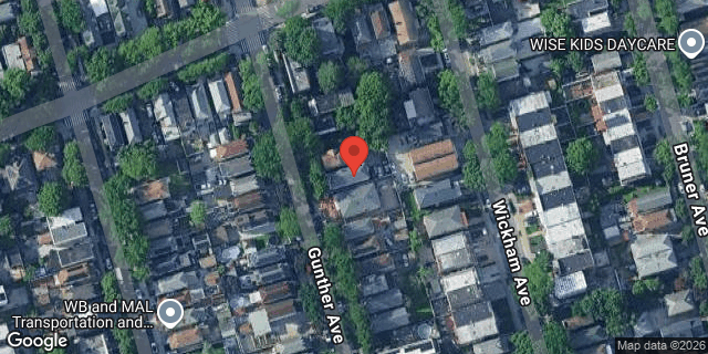 Aerial map of 4156 GUNTHER AVENUE, Bronx