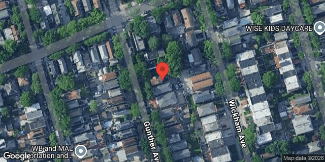 Aerial map of 4158 GUNTHER AVENUE, Bronx