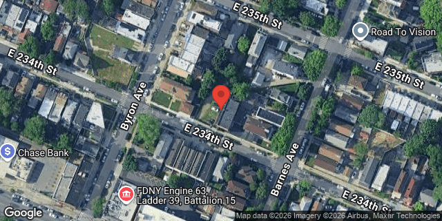 Aerial map of 769 EAST 234 STREET, Bronx