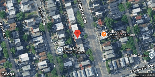 Aerial map of 4125 BAYCHESTER AVENUE, Bronx