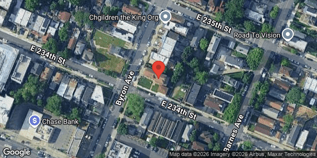 Aerial map of 4228 BYRON AVENUE, Bronx