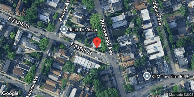 Aerial map of 4261 BRONXWOOD AVENUE, Bronx