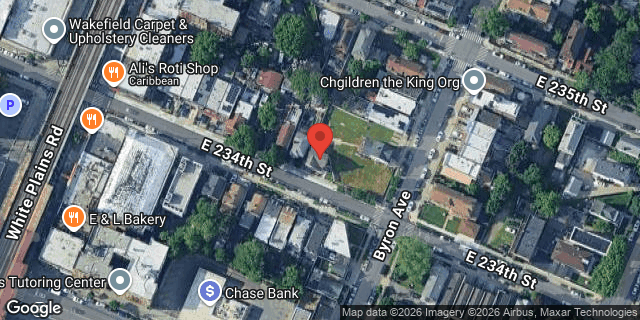 Aerial map of 729 EAST 234 STREET, Bronx