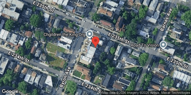 Aerial map of 4238 BYRON AVENUE, Bronx