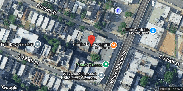 Aerial map of 680 EAST 235 STREET, Bronx