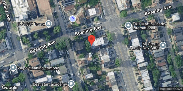 Aerial map of 1958 BUSSING AVENUE, Bronx