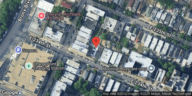 Aerial map of 631 EAST 234 STREET, Bronx