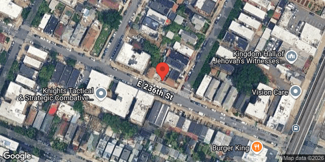 Aerial map of 653 EAST 236 STREET, Bronx