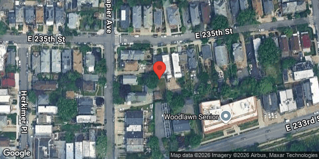 Aerial map of 60 EAST 235 STREET, Bronx