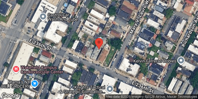 Aerial map of 629 EAST 236 STREET, Bronx