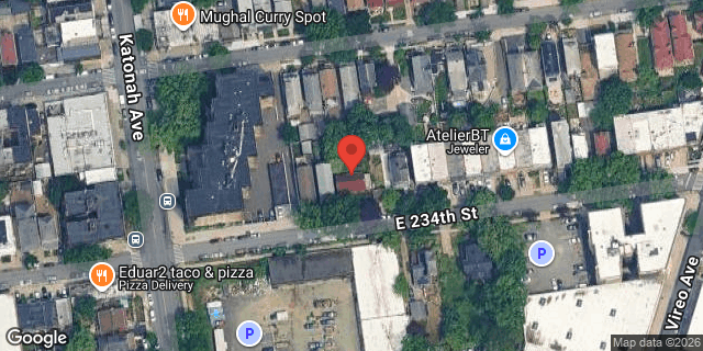 Aerial map of 323 EAST 234 STREET, Bronx