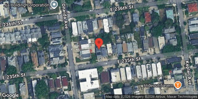 Aerial map of 111 EAST 235 STREET, Bronx