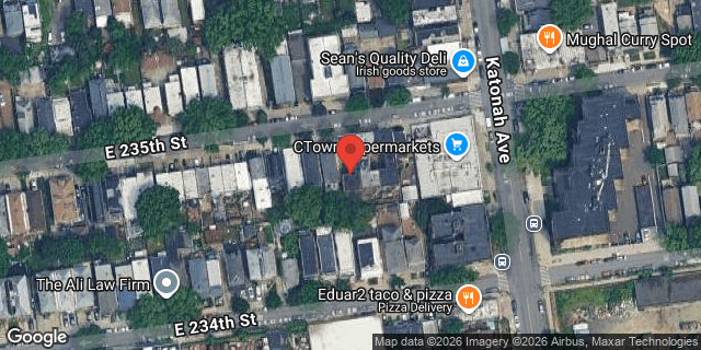 Aerial map of 270 EAST 235 STREET, Bronx
