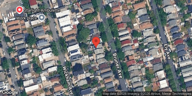 Aerial map of 4355 BRUNER AVENUE, Bronx