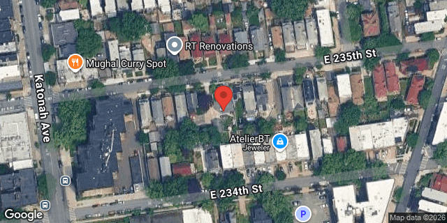 Aerial map of 336 EAST 235 STREET, Bronx